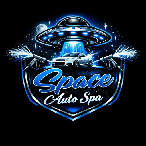 Space Auto Spa — car detailing logo